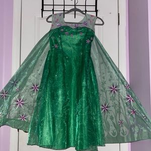 Disney, size 7/8, color aqua/green with sequins.